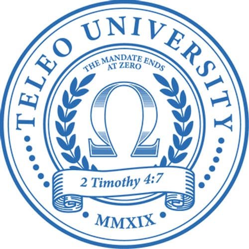 The logo for telo university.