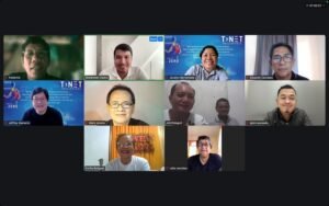 A group of people in zoom session.